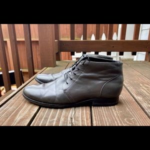 Heutchy Gray Leather Chukka Boots Men’s 10.5